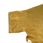 EUC Marla Wynne Women's Mustard Yellow Floral Print Open Front Cardigan Large Photo 2