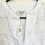 Madewell NWT  White V-Neck Long-Sleeve Top - Size: XXS Photo 2