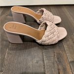 A New Day  Lilac Braided Block Heel Mules Size 7.5 | Trendy Slide Sandals Photo 1