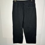 WILT Black Wide Straight Leg Crop Casual Drawstring Sweatpants XS Photo 3