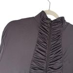 Frederick's of Hollywood Grey Full Zip Ruched Jacket Womens Plus Size 3XL Photo 1