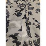 Candie's ​ Y2K Blue Floral Sheer Button-Up Blouse Top M Roll Tab Sleeve Fairycore Photo 2