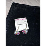 Betsey Johnson gold tone flower PALISADE LOST necklace And Earrings Set Photo 14