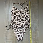 Kona Sol Leopard Animal Print One Piece Swimsuit Size Medium Brown Cream Photo 12