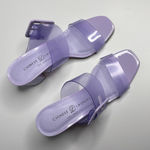 Chinese Laundry  Yippee Jelly Strqp Heels in Lilac Vinyl Photo 5