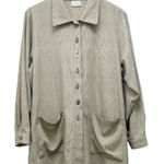 Vermont Country Store Beige Lagenlook Tunic Smock Tan Brown Plaid Size Medium Photo 0