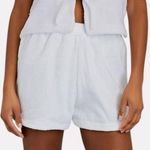 TERRY NWT White Terrycloth Cruise Shorts Photo 1