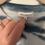 Good American Boyfriend Tie Dye Pullover Sweatshirt size 0 Photo 1