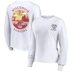 NCAA Wisconsin Badgers Women's Long Sleeve Cropped T Photo 2