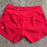 Lululemon Red Shorts Speed Up Low-Rise 2.5" Photo 1