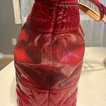 Coach Red Croc-Embossed Tote Bag Photo 7