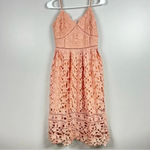 FIT &‎ FLARE LACE CAMI DRESS by BEAUTIFUL GIRL SIZE SMALL with pockets Pink Photo 1