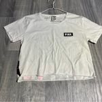 PINK - Victoria's Secret White PINK Logo T-Shirt; Medium Women’s Photo 1