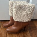 Charles David  Nella Leather Boots with Faux Sherling Cuff size 6 New without Box Photo 2