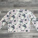 Philosophy  ivory pink floral sweater long sleeve cozy feminine size large M17 Photo 5