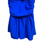 Perona Blue Ruffle One Piece Swim Dress Size 18 Photo 2