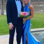 Sherri Hill Blue Prom Dress Photo 3
