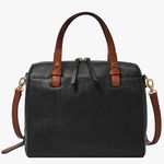 Fossil Women's Rachel Satchel leather handbag with detachable shoulder strap New Photo 1