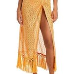 Ramy Brook Gaia Metallic Faux Wrap Boho Maxi Skirt Coverup Size L NWT Photo 9