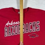 Hanes Arkansas Razorbacks Red Crew Neck Sweatshirt Women's Large Photo 4