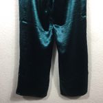 Lovers + Friends  Kendall Green Satin Jumpsuit Medium Tie Front Long Sleeve Photo 9