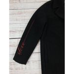 Moschino Love  Womens Wool‎ Blend Pea Coat US 6/EU 42 Embroidered Arm Long Jacket Photo 1
