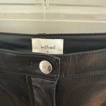 Aritzia (Wilfred) Black Pleather Pant Size 8 Photo 1