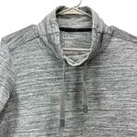 LL Bean Gray Marled Cozy Mixed Knit Pullover Funnelneck Pocket Sweatshirt MEDIUM Photo 7