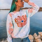 Kindness Counts Tie Dye Sweatshirt Photo 1