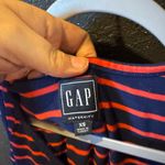 Gap Maternity Blue and Red Striped Sleeveless Dress Photo 2