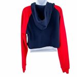 FILA 2/$30  Luciana Cropped Raw Hem Long Sleeve Hoodie Sweatshirt Pullover Large Photo 5