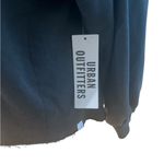 Urban Outfitters NWT  Black Women's Sweatshirt V Neck Top size M‎ Photo 3