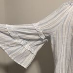 Zac & Rachel Light Blue Striped Blouse Size L Photo 2