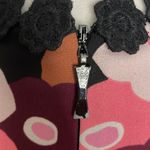 Kate Spade Floral Dress Black Pink Full Sleeveless Feminine Size 6 Ruffle Photo 3