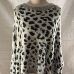 Andthewhy  Black and White Spotted Oversized Sweater Photo 0