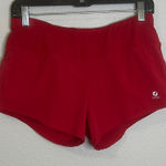 Oiselle  Roga Running Shorts Red Size 6 Photo 0