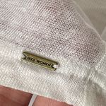 IKKS Women White Linen Paris Short Sleeve Tshirt Photo 3