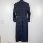 Universal Threads Universal Thread Fair Trade Denim Maxi Shirt Dress Long Sleeve‎ Button Front Photo 1