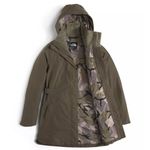 The North Face Camo Lined Laney Trench II Hooded Coat Jacket Olive Army Green M Photo 3