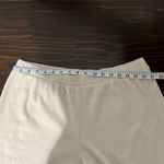 Banana Republic  Knit Wide Leg Ribbed Sweatpants Beige Size Large Photo 4