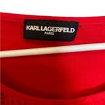 Karl Lagerfeld  Paris Red Eyelet Blouse
Measurements in pictures Photo 3