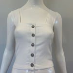 Skylar + Madison  Cropped Tank Top with Buttons Photo 0