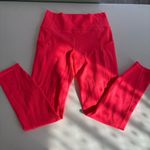 Fabletics oasis pureluxe high waisted 7/8 leggings small pop coral bright coral Photo 5
