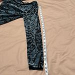 Simply Vera SzS blue velvet & sheer black burnout long sleeve flowy top EUC Photo 7