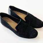Clarks Juliet Hayes Black Suede Perforated Loafers Women’s Size 7 Casual Style Photo 12