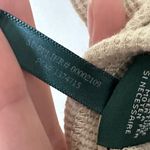 Ralph Lauren Lauren Waffle Knit Henley Tee Neutral Western Classic Photo 5