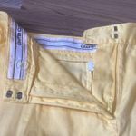 Charter Club  Women’s Golf Shorts Butter Yellow 10.5” inseam Size 14 Preppy Photo 9