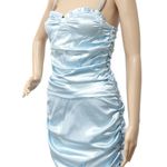 Light Blue Simple Sexy Dress Photo 1