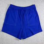 Zenana Outfitters ‎ Cargo Shorts Women Large Blue Elastic Drawstring Waist Casual Outdoor Photo 0
