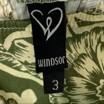 Windsor Sweetheart Green Floral Halter Spring Midi Flare Dress Size Small Photo 2